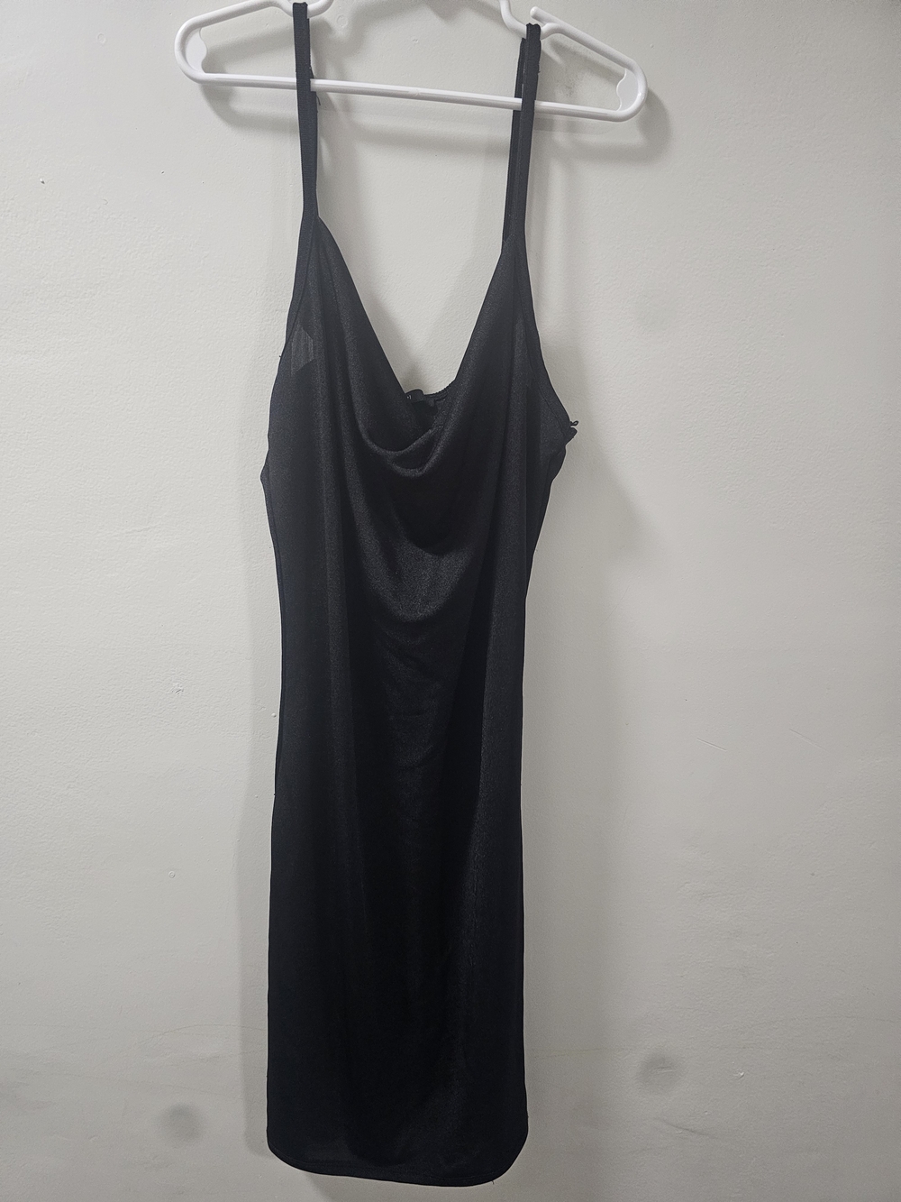 Forever 21 Black Cowl Neck Slip Dress Size M - Picture 2 of 4